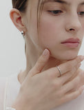 Ice Block Silver Ring S
