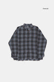 Tyreese rough cut out check shirt