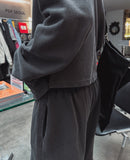 Beuel Pigment Snap Semi Crop Zip Up