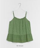Dildro Flower Layered Sleeveless Blouse
