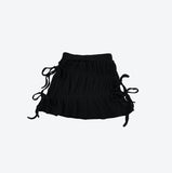 pinna strap shirring skirt