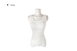Yurin Ribbed Mango Fake Layered Cap Sleeveless