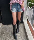 Et Out Pocket Denim Shorts
