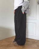 Reno cut fleece two-way wide pants