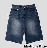 Tailor washed Bermuda denim pants