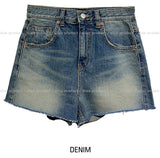 Bohemian Half-Length Denim Pants