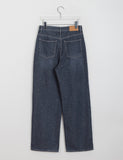 Menbo Pintuck Denim Wide Pants