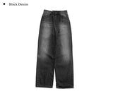 Mochi Black Washing Denim Wide Pants