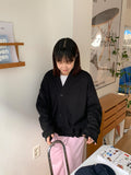 [unisex] Nebeon String Over Knit Cardigan