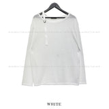 Summer see-through belted overfit knit