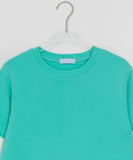 Chibi Color Basic Semi-Crop Short Sleeve Tee