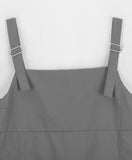 [BAONHAUS] Snamb Nylon Back Ribbon Suspenders Vest