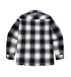 CUT OFF FLANNEL CHECK SHIRT