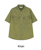 Thez Vintage Work Short Sleeve Shirt
