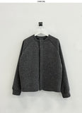 Velua crop knit cardigan