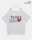Uet US Overfit Off-Shoulder Printed Short Sleeve T-Shirt