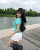 Petal Studded Pocket Shorts
