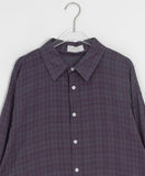 Komeko Summer Over Fit Check Shirt