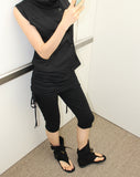 HIGH-NECK SLEEVELESS SHIRT