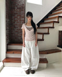Minko Deep V-Neck Short Sleeve T-Shirt