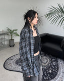 Lau Cutting Flannel Checkered Shirt