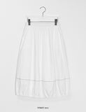 [BAONHAUS] Rildi Line Banding Balloon Long Skirt