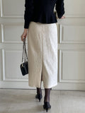 Shumaz Wave Jacquard H-Line Skirt