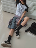 Zipper Two Way Cargo Bermuda Pants