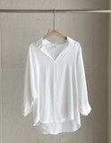Halo Half-Open Collar Blouse