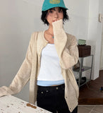 LINEN BLEND CARDIGAN