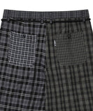 Check Mixed Bermuda Pants