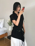 SUMMER FRILL LAYERED SHIRT