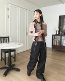 Turnage Brushed Ribbed Brush Fur Off Shoulder Tee