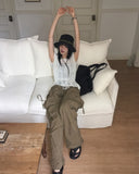 Neckie Color Matching Nylon Safari Bucket Hat