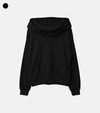 Off wide ribbed hoodie