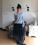 Mora Off-Shoulder Hood Sweatshirt