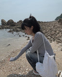 Kyuken Sleeveless Cardigan Set