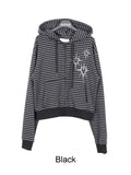 Ellie Heart Stripe Hoodie