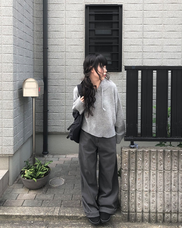【Anyone more】[A/M] Ket Back Bijo Autumn Wide Pants Anyone more (エニワンモア) - [A/M]ケットバックビジョ秋ワイド