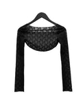 Cier Rose See-through Bolero Cardigan