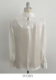 Neju Bling Satin Tie Blouse