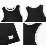COLOR RIB SLEEVELESS