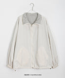 [BAONHAUS] Tobon Reversible Check Nylon Zip-Up Jumper