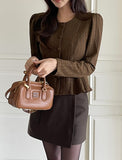 Tome Wool A-line Wrap Mini Skirt