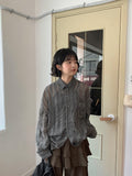 [unisex] Aldeck Summer Seersucker Check Over Shirt