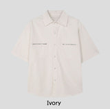 Loib Pig Zipper Short Sleeve Shirt