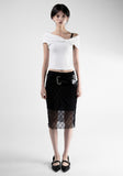 Bello See-Through Midi Skirt