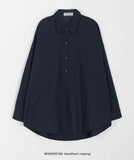 [BAONHAUS] Samor Cotton Over Long Sleeve Peach Fuzz Shirt