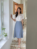Diane Banding Flared Long Skirt