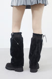 Furmin Suede Fur Heart String Boots